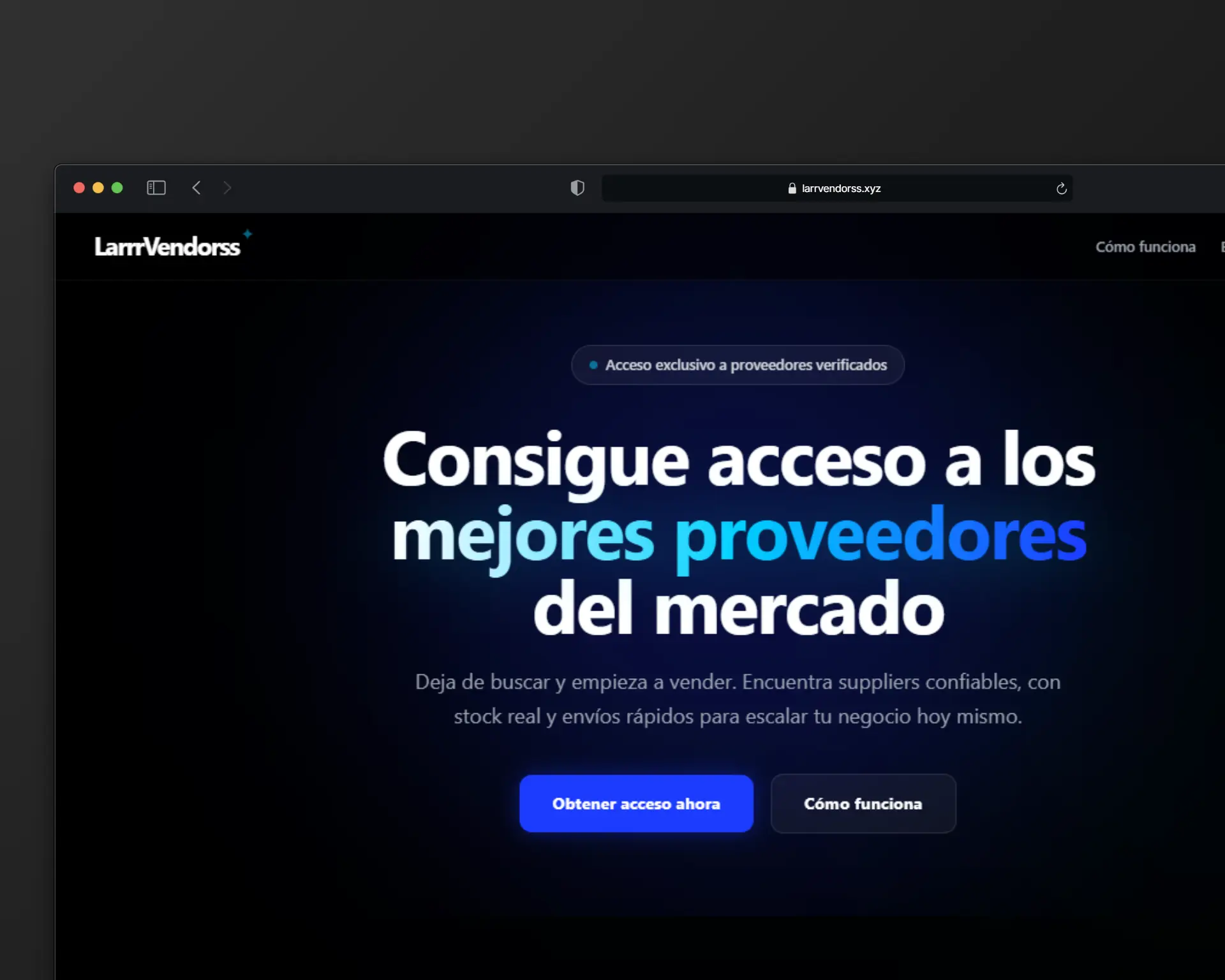 LarrVendors marketplace